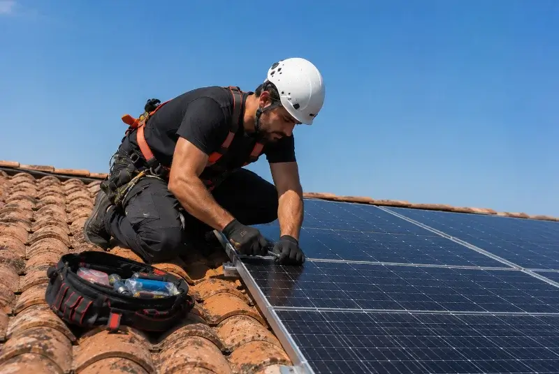 Maintenance et monitoring de panneaux solaires à Brains