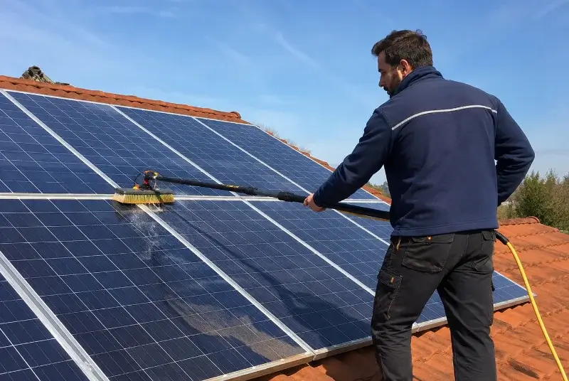 Nettoyage et entretien de panneaux solaires à Brains